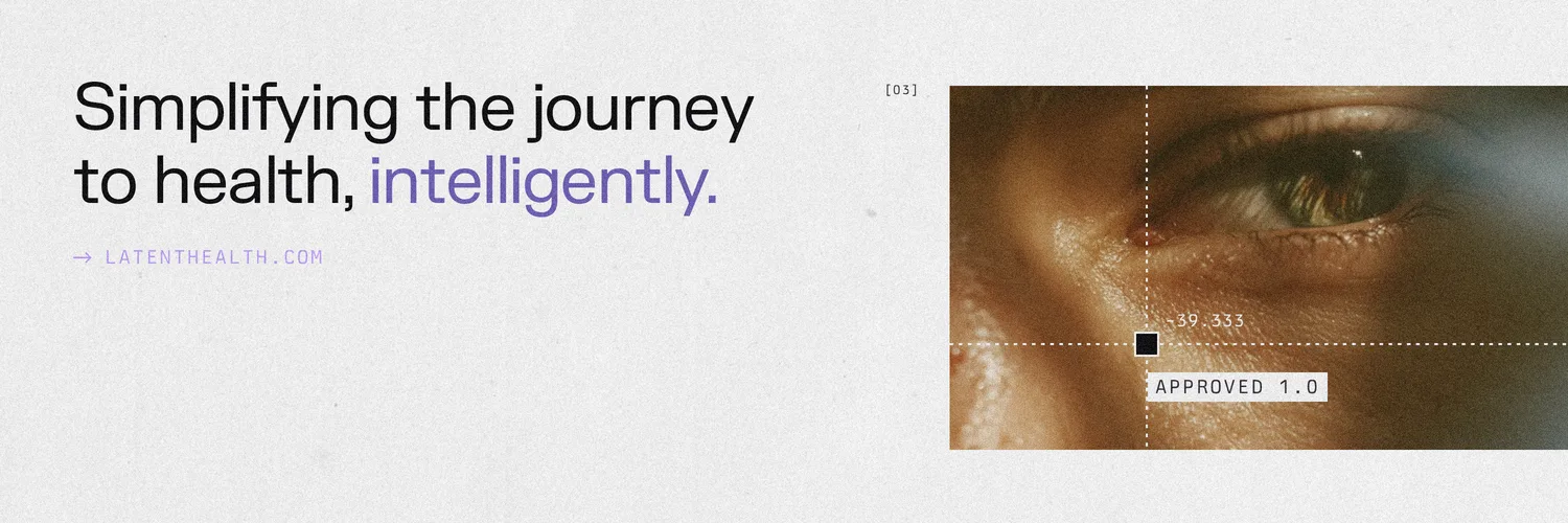 X header, Tagline with film still, light