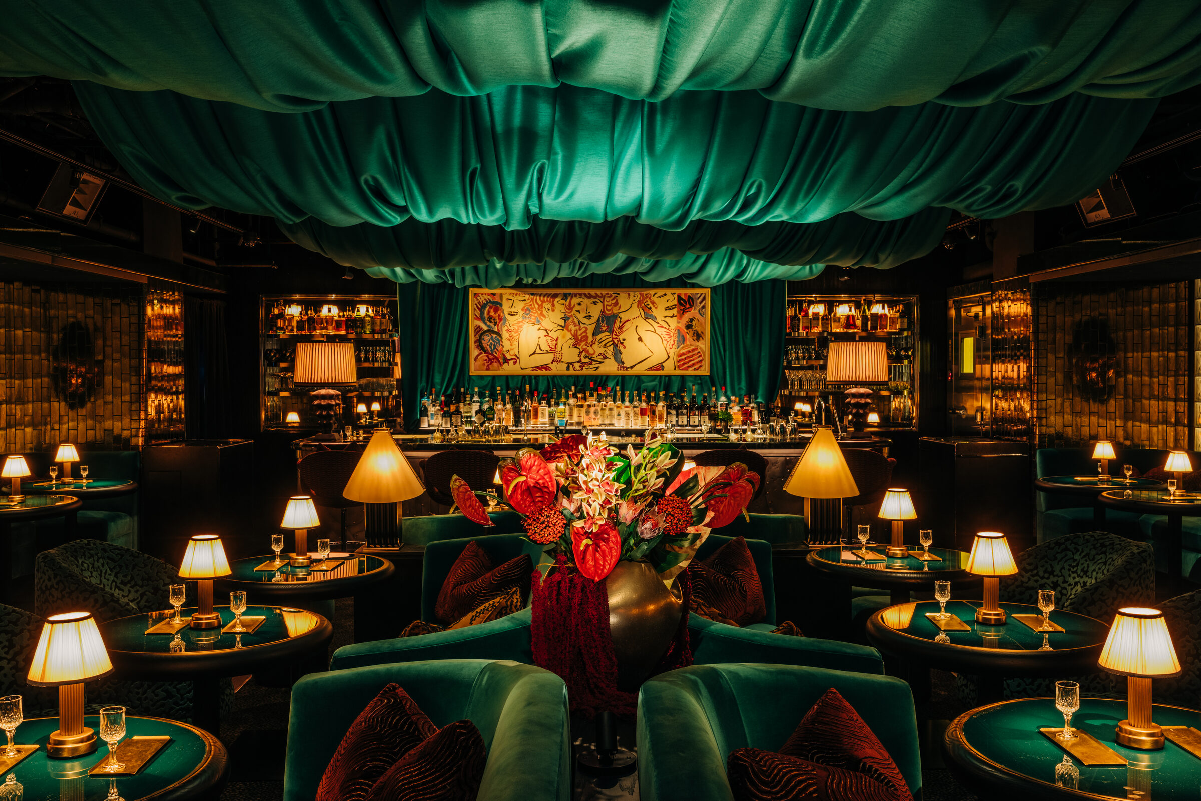 The main dining room at Kitty's Cosmopolitan Club